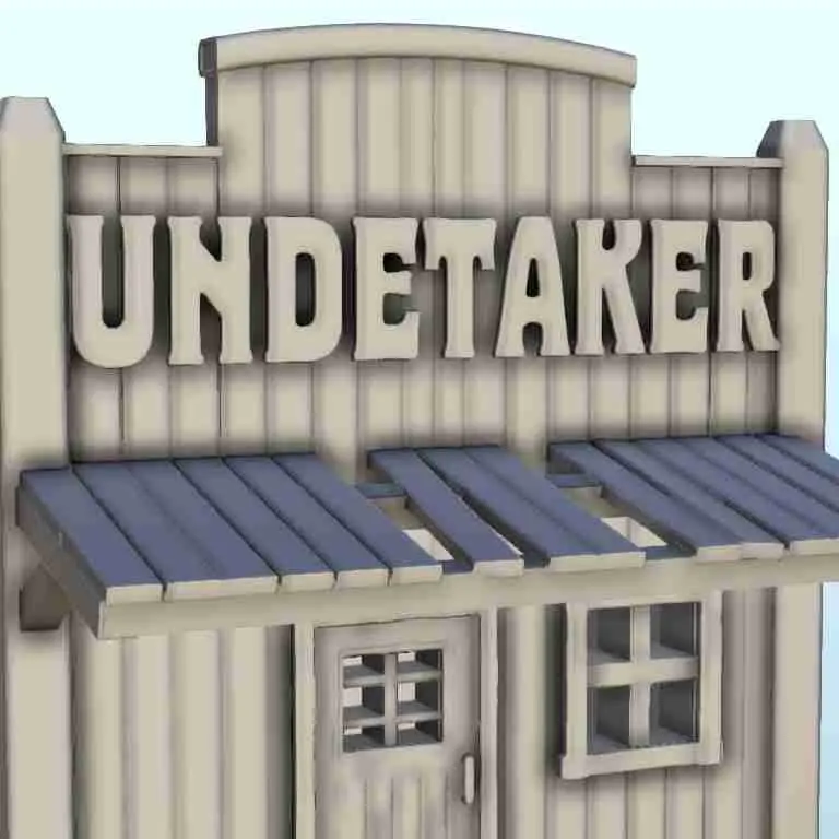 Wild West undertaker building - western old ACW USA US civil