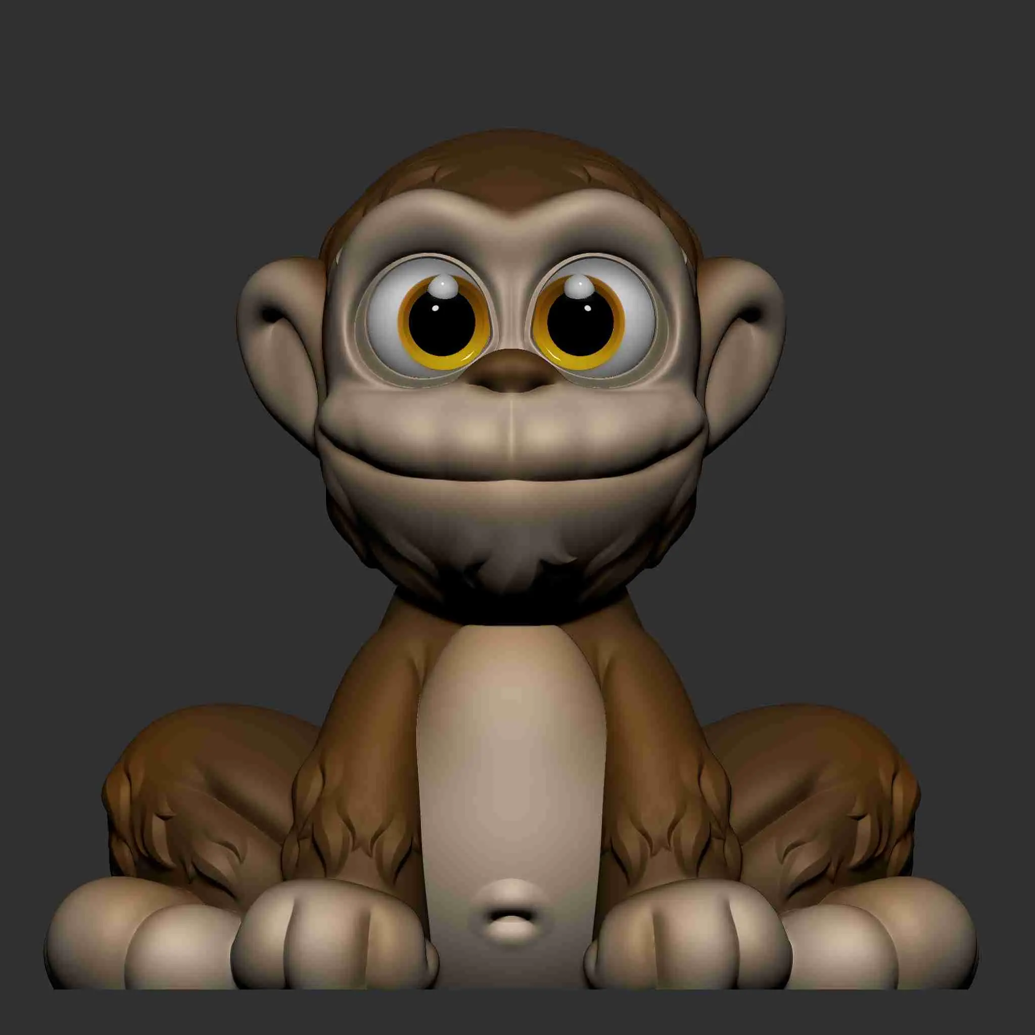 CUTE MONKEY (PRINT IN PLACE)