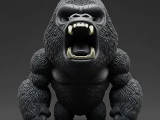 Chibi Alpha Gorilla – Primal Roar Collectible Figurine