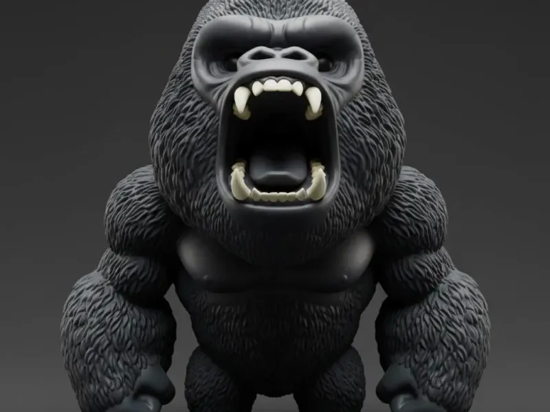 Chibi Alpha Gorilla – Primal Roar Collectible Figurine