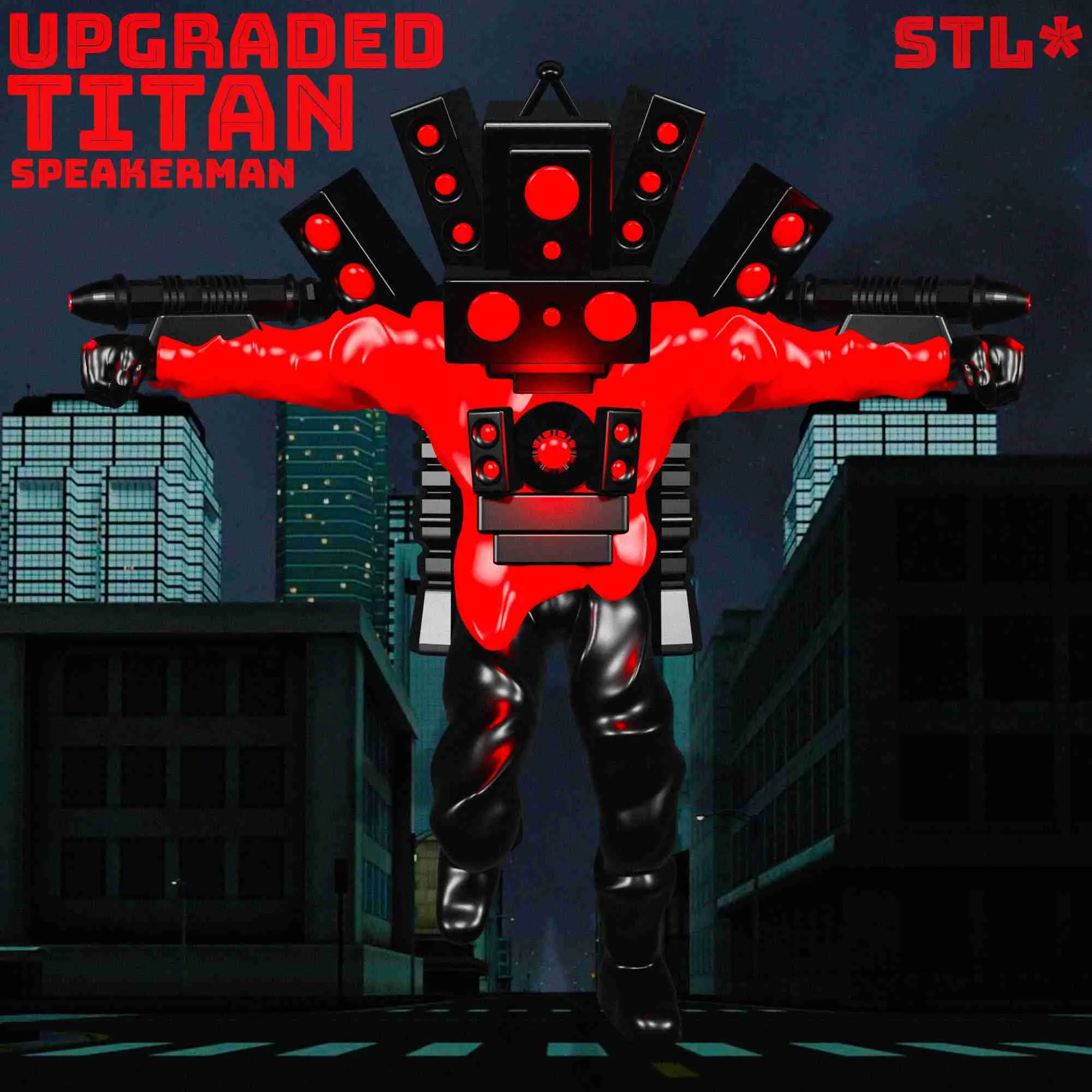 UPGRADED TITAN SPEAKERMAN FROM SKIBIDI TOILET | 3D FAN ART