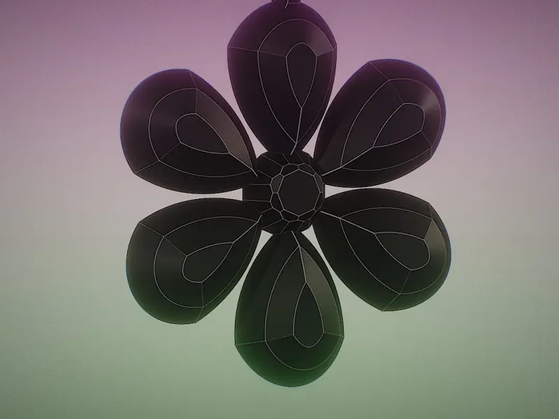 Maxi arete flor primavera