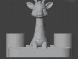Giraffe Organizer STL – Pencil Holder-2