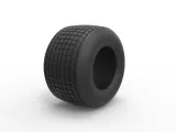 Dirt Sprint racing tire 3 Scale 1:25-1