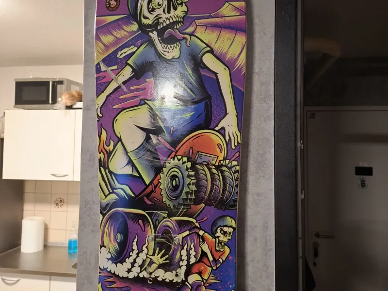 Suporte de Parede para Shape de Skate