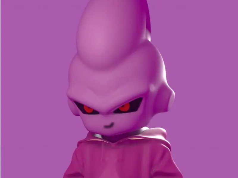 🔥 Kid Buu Street Style - Modelo 3D Imprimible 🔥