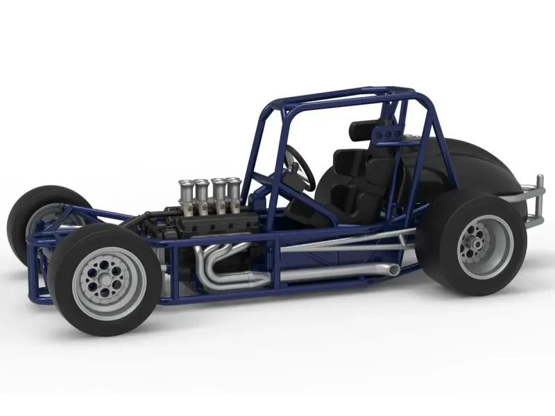 Pavement Silver Crown Car Base Version 2 Scale 1:25