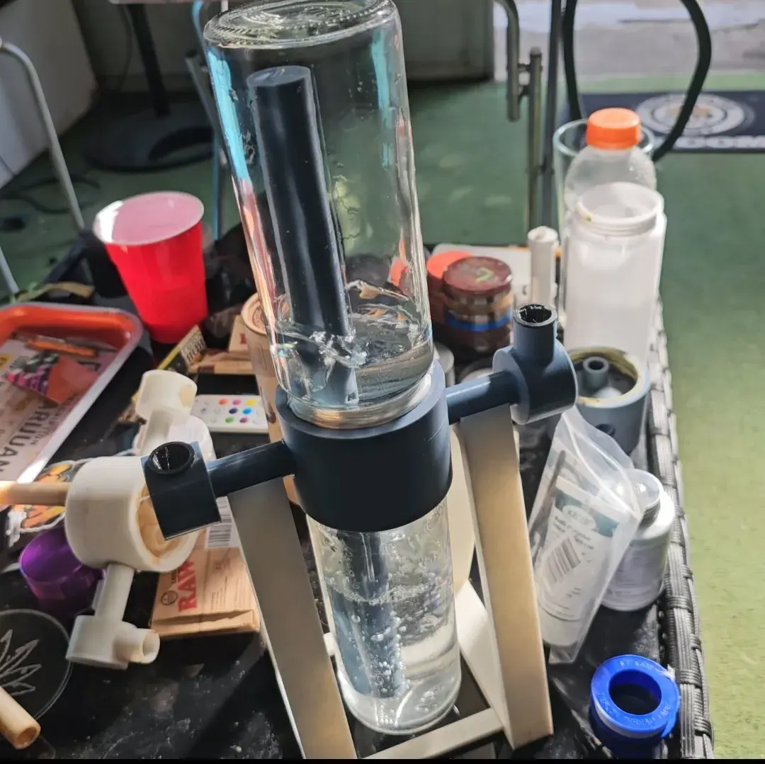Bong de burbujeo por gravedad