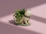 Cute Cat Planter-2