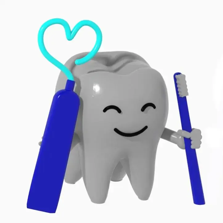 🦷 Tooth Buddy – Smile & Brush STL Model for 3D Printing 😁