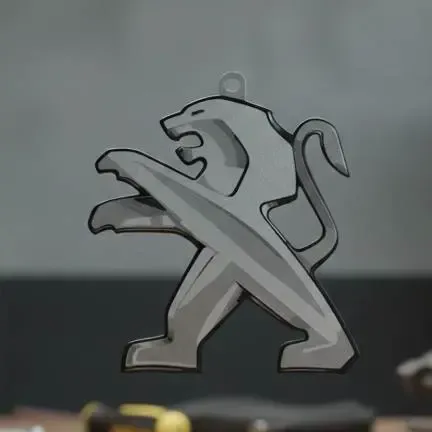 Peugeot Logo Keychain – 4 Color / Single Color Option