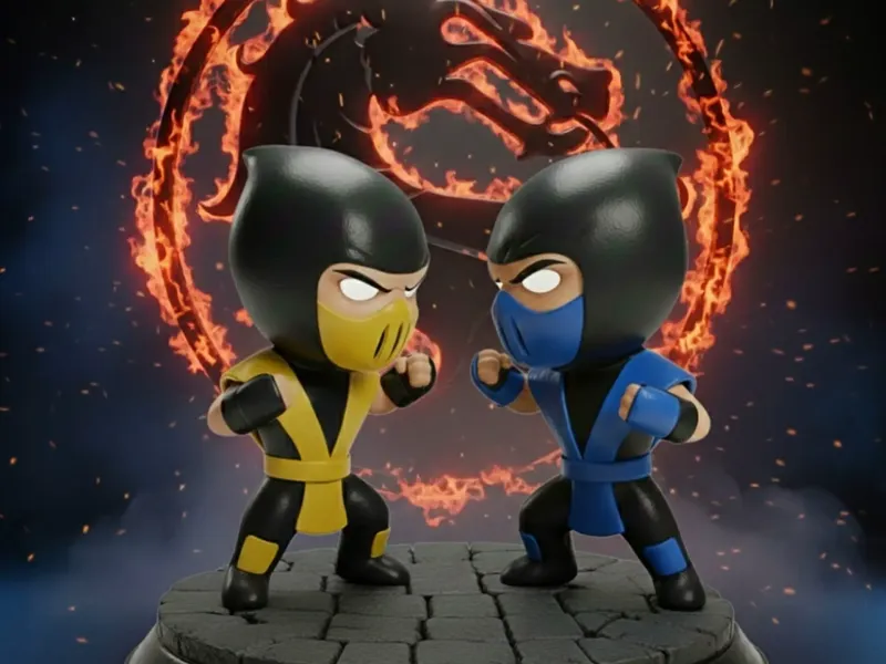 SUB-ZERO AND SCORPION - MORTAL KOMBAT