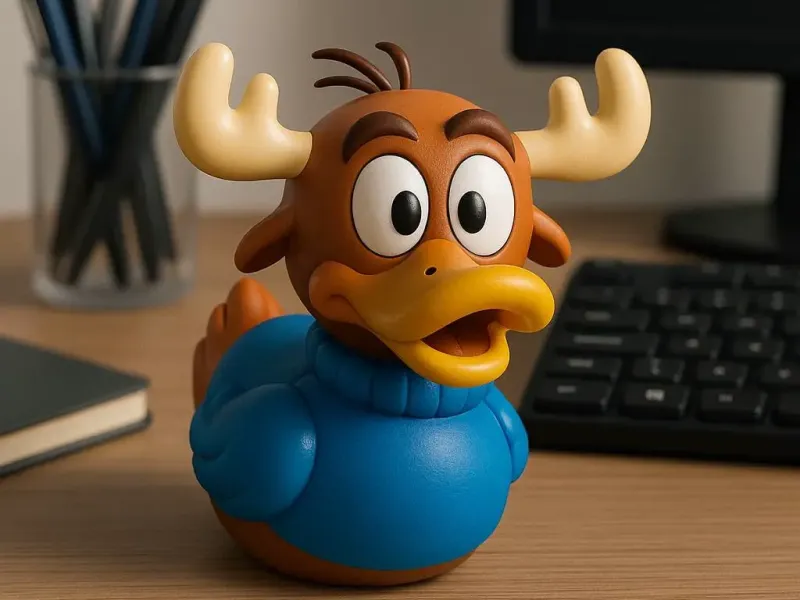 Pato de Borracha - Modelo de veado Bullwinkle - Impressão 3D