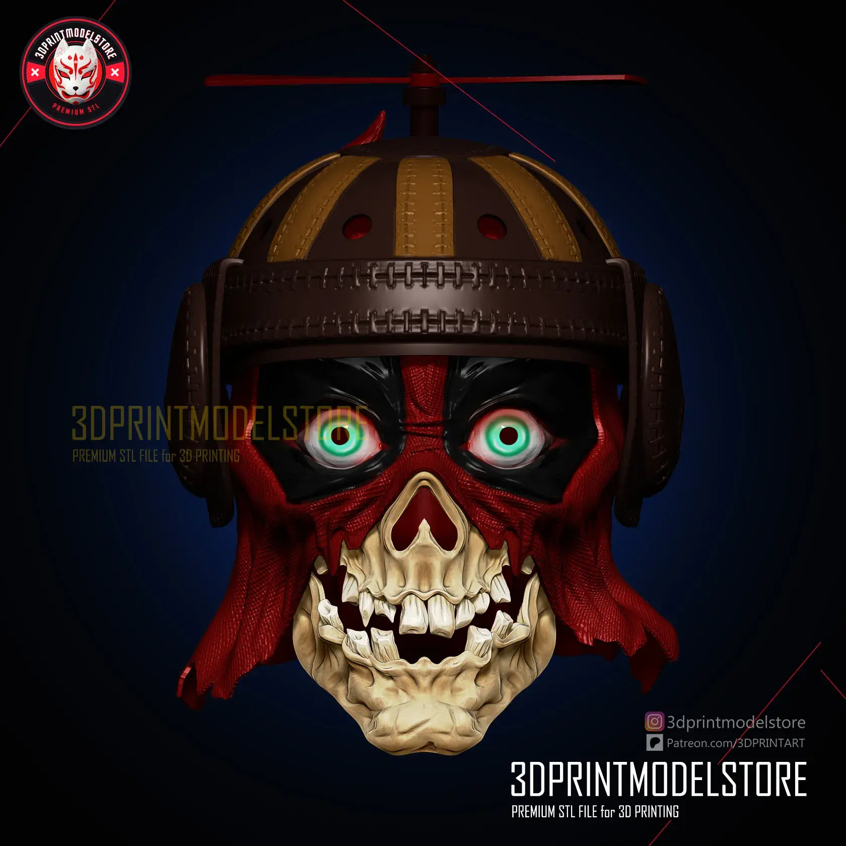 Headpool Zombie - Deadpool Mask - Marvel Cosplay