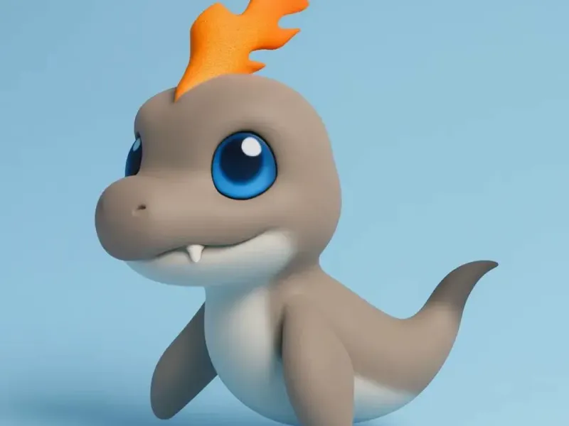 Pukamon Digimon Creature Model