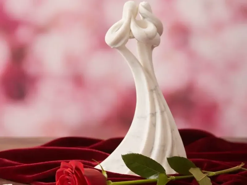 The Spiral of Love - Marble Style Sculpture