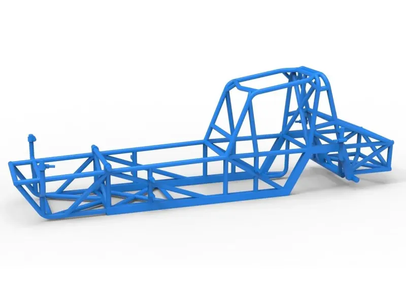Frame of Vintage Dirt Modified stock car V5 Scale 1:25
