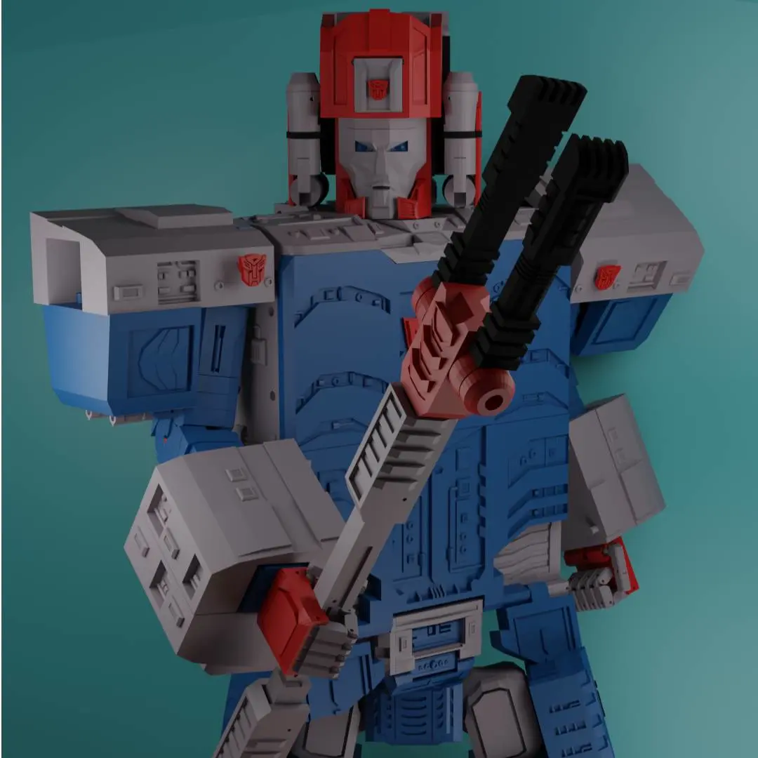 3D Printer Files | 3MF File | Captain Carry - carrier box titan robot ...