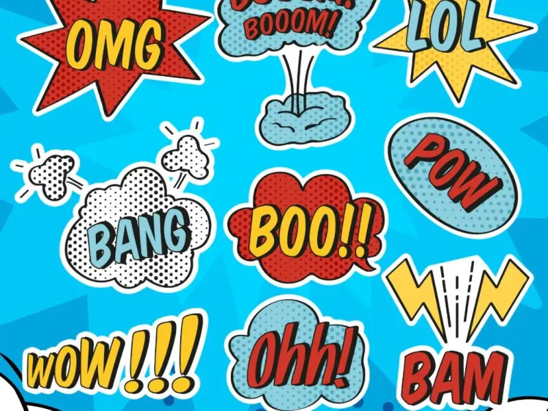 Topper Pop Art Comic-OMG