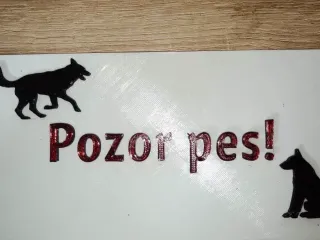 Cedule Pozor pes