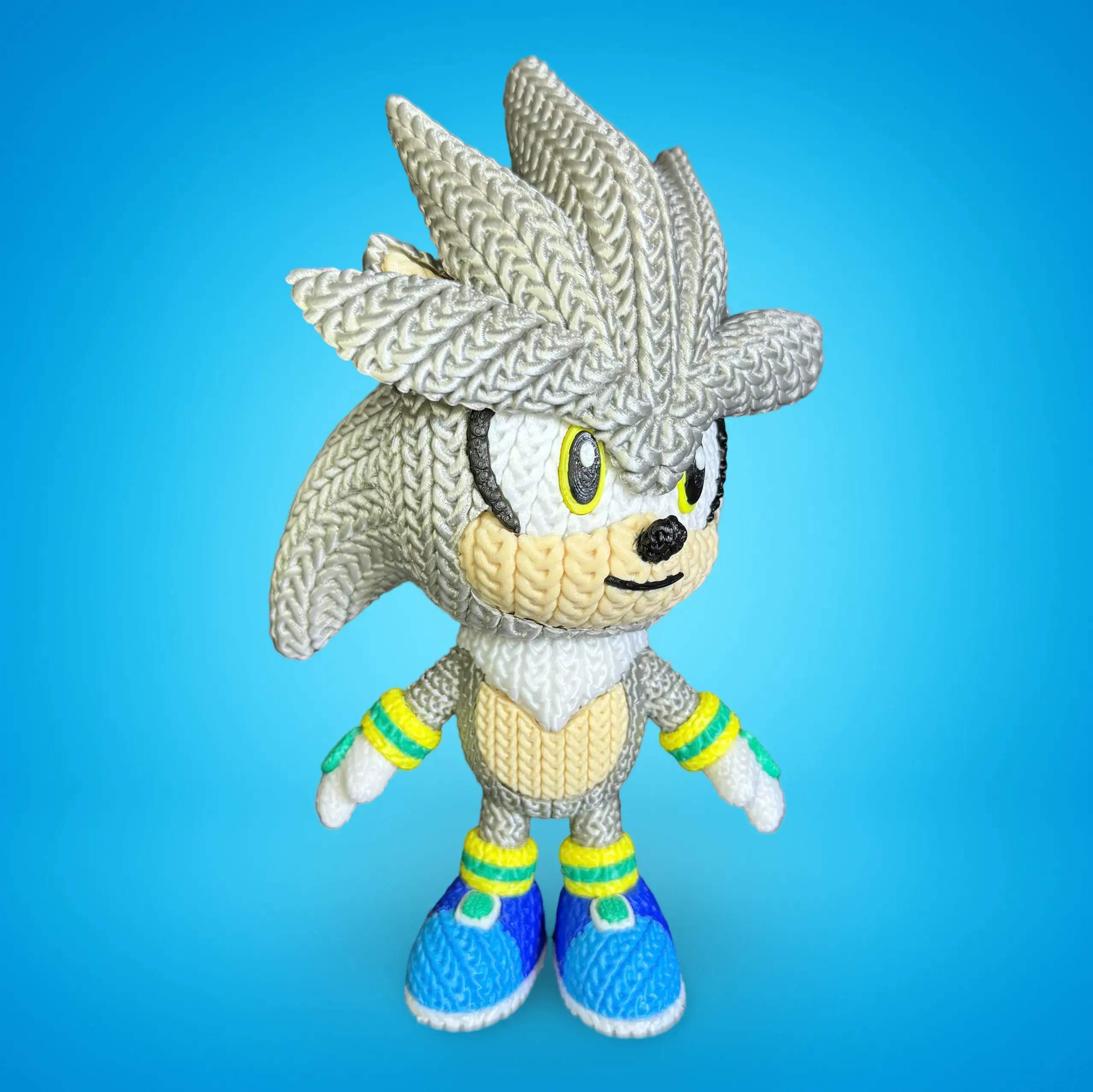 Silver the Hedgehog Crochet - Knitted - Multiparts