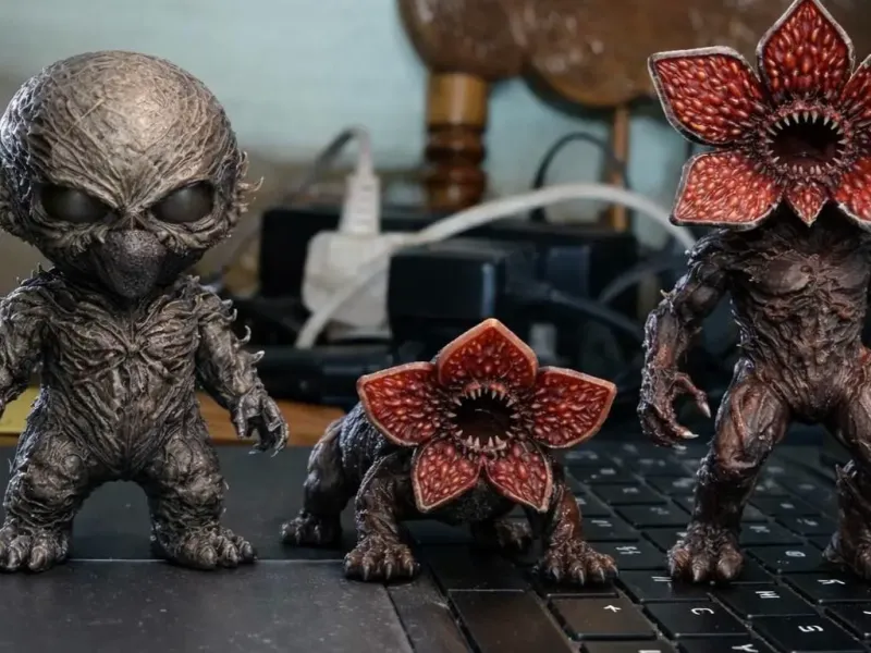 Stranger Things Chibi 3 Pack Vecna, Demogorgon & Demodog