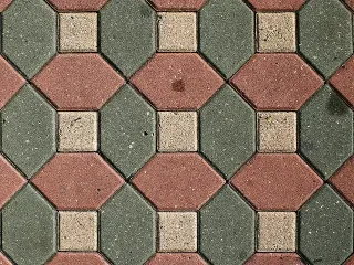 Hex & Square Tile Pattern (Roller & Stamp)