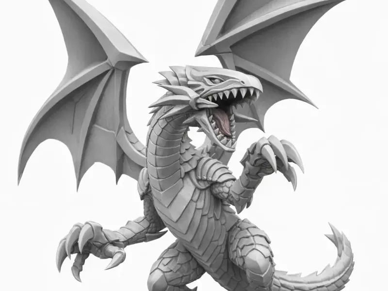 Blue Eyes White Dragon D&D Mini 