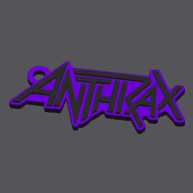 KEYCHAIN ANTHRAX BAND