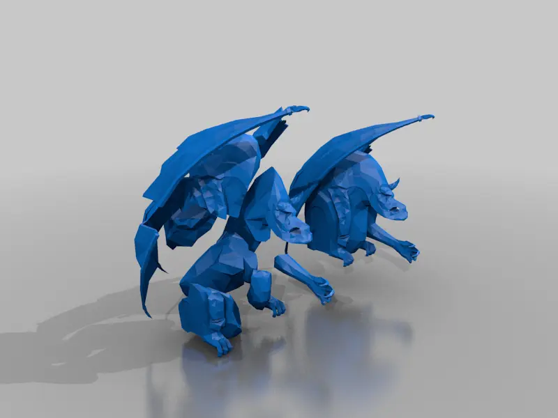 dragon statues - terrain