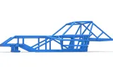 Dirt Modified stok arabasının şasisi Ölçek 1:25-1