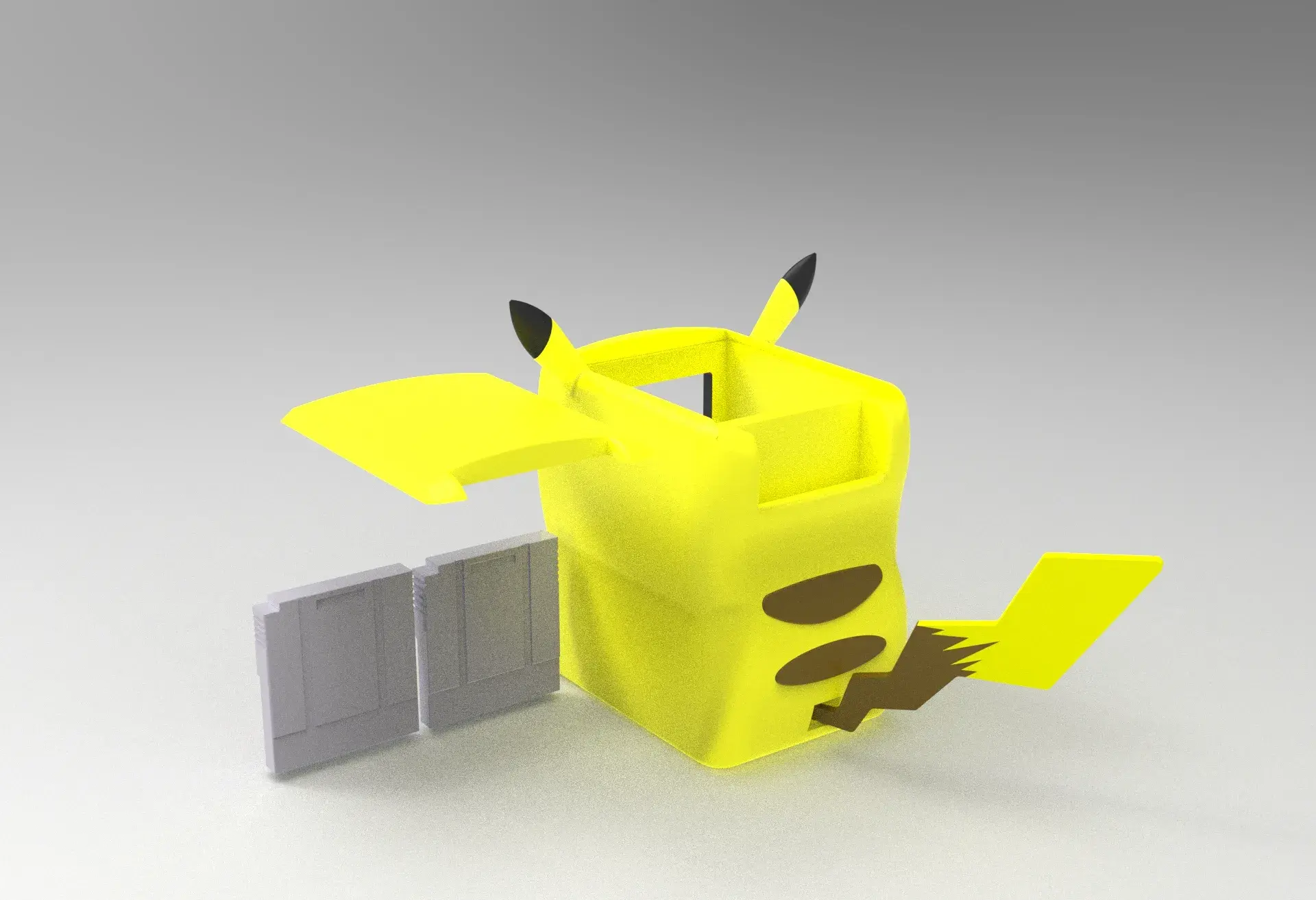 BOITE DE JEU PIKABOY - PIKACHU POKEMON BOITE DE JEU GAMEBOY CUSTOMISÉE