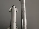 Modello del booster Super Heavy di SpaceX-1