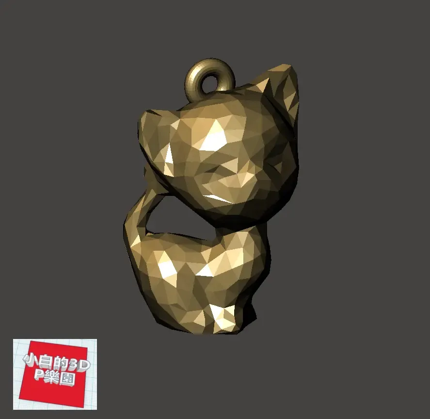 Low-Poly 3D Model - Cat 低面數- 貓