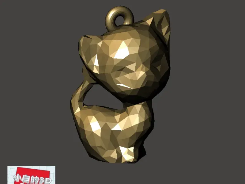 Low-Poly 3D Model - Cat 低面數- 貓