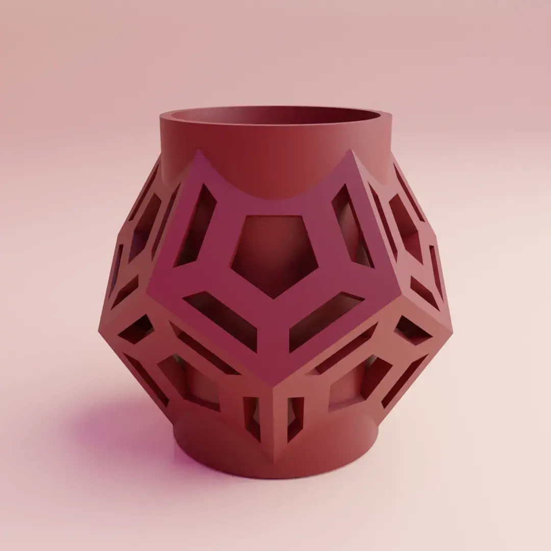 cool void dodecahedron pencil holder idea