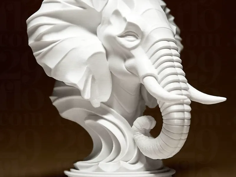 Sculpture d'Éléphant Élégante