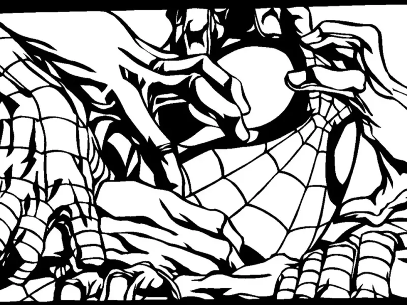 Spidermam stencil 10