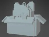 Pixel Cat in Box Keychain-2
