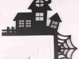 door frames halloween haunted house spider web-3