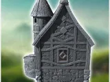 Medieval house with arched passage and circular staircase (3-3