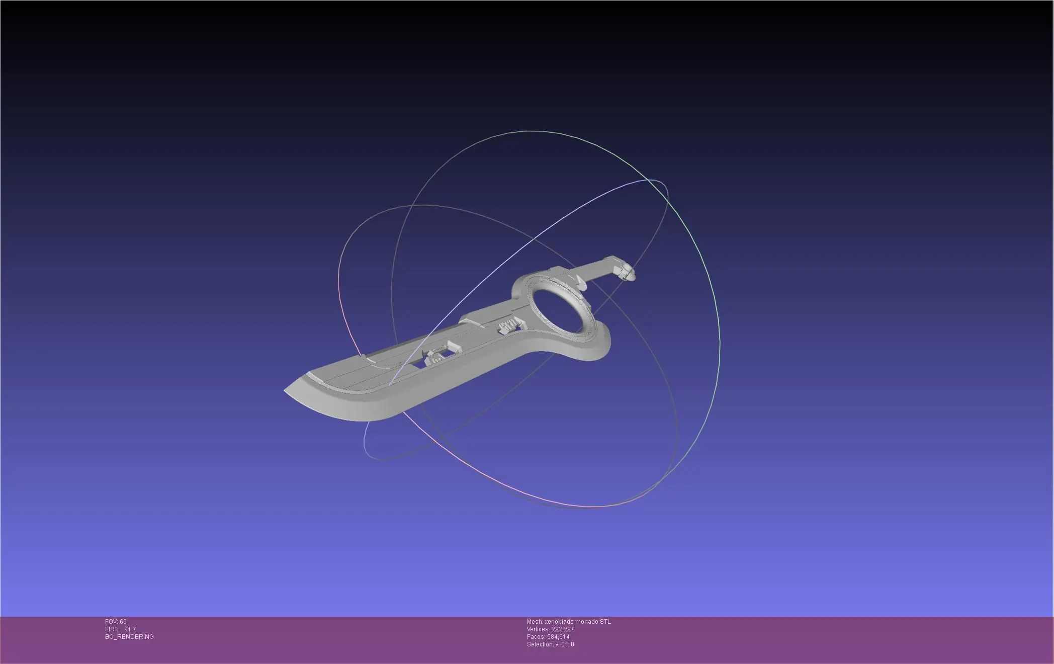 Xenoblade Chronicles Monado Sword Assembly | 3D models download ...