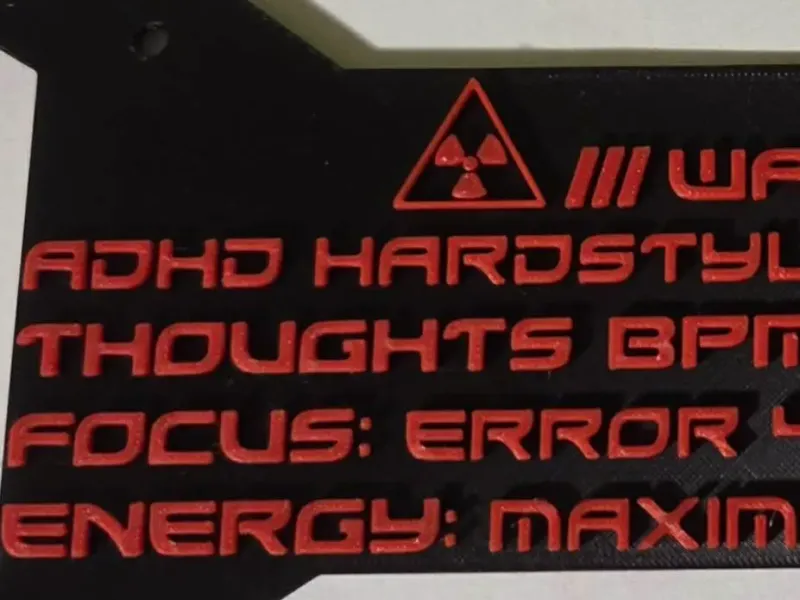 Targa insegna ADHD Hardstyle