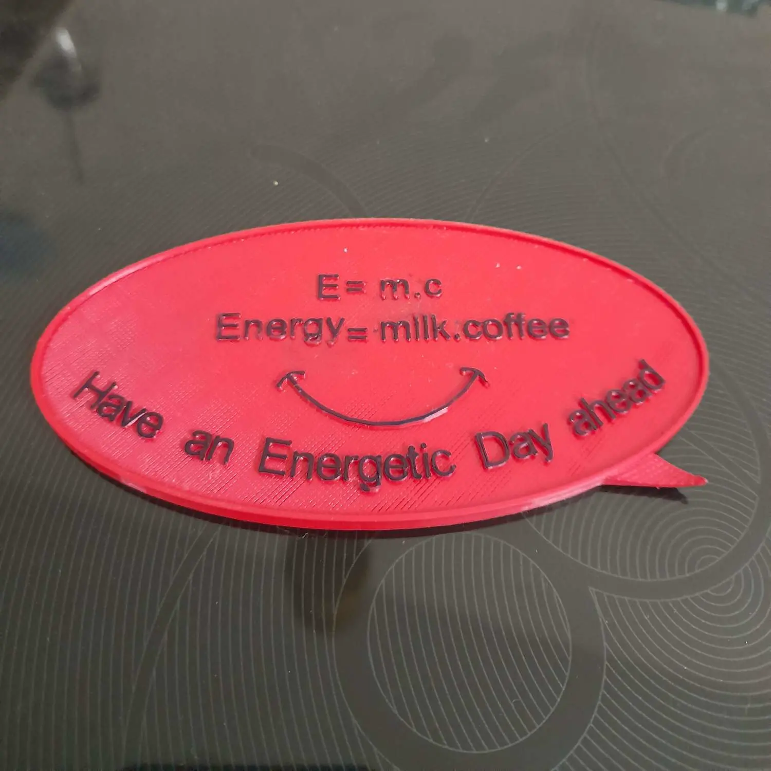 E=m.c'2 (m c square).
