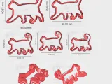 Walking Cat cookie cutter, cookie cutter, cat, animal, tool-1