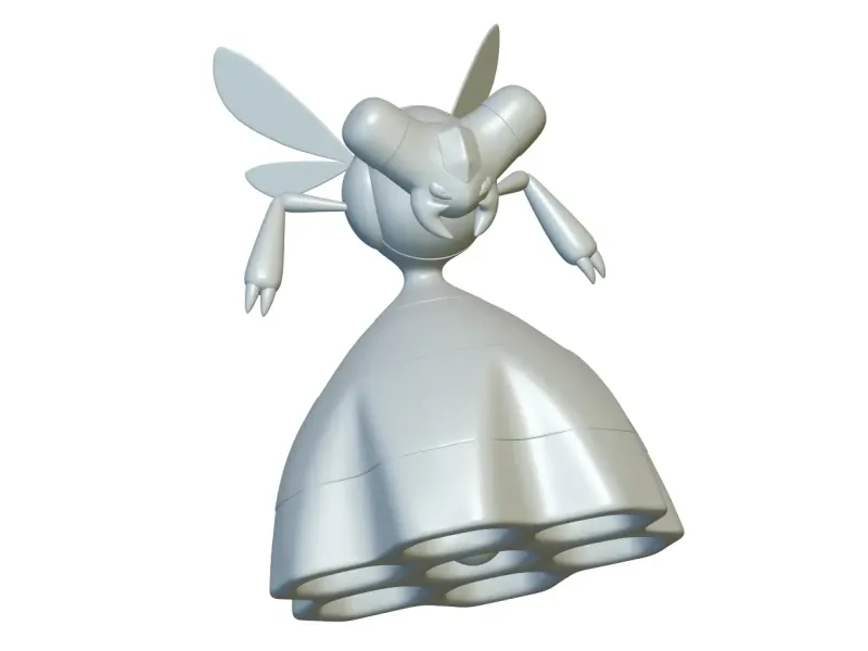 Pokemon Vespiquen #416 - Ready for 3D Printing!