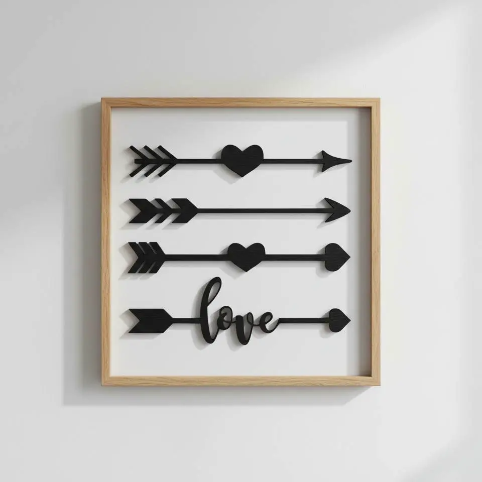 Love Arrows – 3D Wall Art