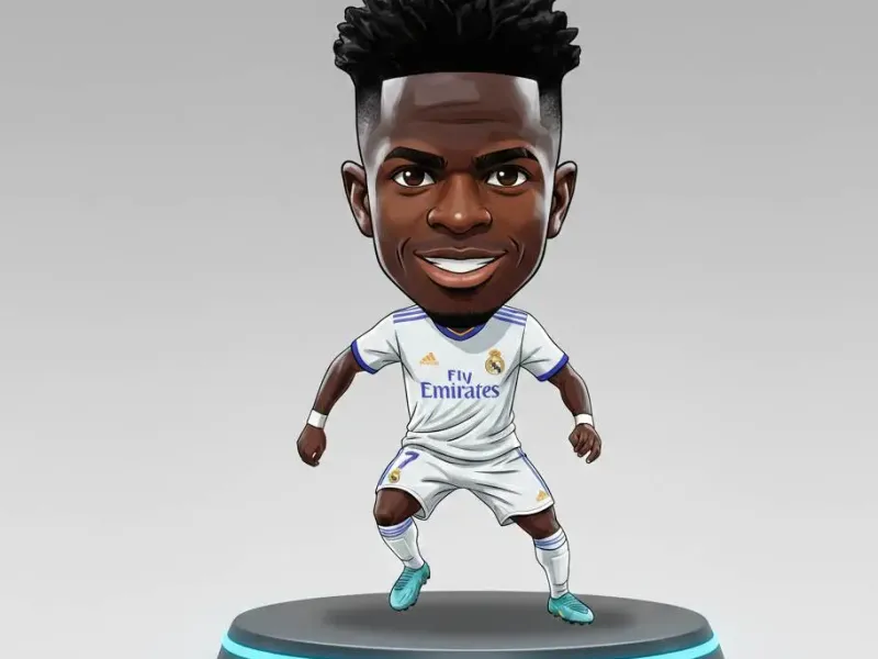 Verzamelminiatuur: Vinícius Júnior (Bobblehead/Chibi-stijl)