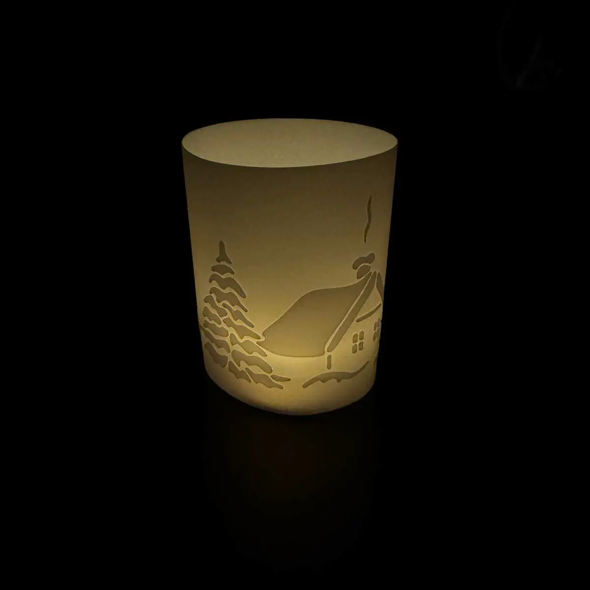 Christmas lamp with houses