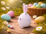 Cozunny Egg – Knitted Easter Bunny Decor-1